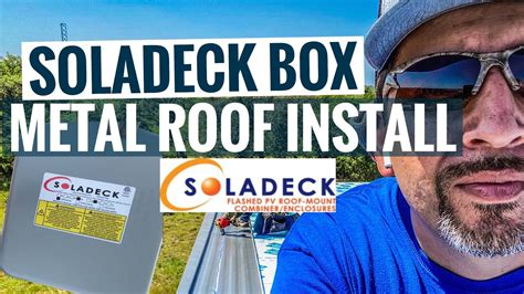 solardeck junction box|soladeck standing seam roof.